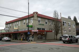 The building at 307 Olympic Avenue, seen on Thursday, Jan. 26, 2023, is home to the office of Omni-Mana Services in Arlington, Washington. (Ryan Berry / The Herald)