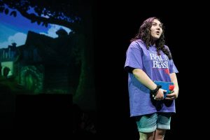Avryn Flores performs a solo during dress rehearsal on Friday, Aug. 4, 2023 in Everett, Washington. (Olivia Vanni / The Herald)