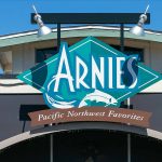 People come and go during the lunch hour at Arnies restaurant on Friday, August 11, 2023, in Mukilteo, Washington. (Ryan Berry / The Herald)