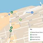 The tiny parks in walking distance to Barbara Brennan Dobro Park.