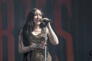 Noah Cyrus performs on the second weekend of the Austin City Limits Music Festival at Zilker Park on Friday, Oct. 14, 2022, in Austin, Texas. (Photo by Amy Harris/Invision/AP)