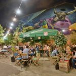 The open-air courtyard of a ruin pub in Budapest. (Rick Steves' Europe)
