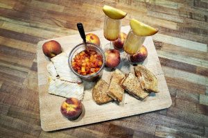 Pastry Chef Nikol Nakamura’s fresh peach compote is great alone, in a drink, on a sandwich or as part of a dessert. (Tulalip Resort Casino)