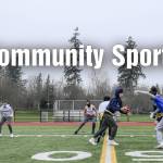 The Everett Elite Flag Football 14-under team practices Sunday morning at Harbour Pointe Middle School in Mukilteo, Washington on January 16, 2022. (Kevin Clark / The Herald)