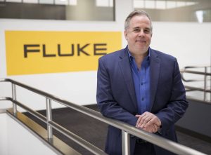 Fluke Corp. President Jason Waxman at the Everett offices on Tuesday, May 9, 2023 in Everett, Washington. (Olivia Vanni / The Herald)