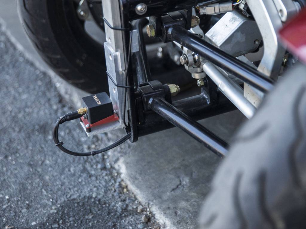 One of the key sensors for data collection on Orca Mobilitys prototype on Wednesday, Aug. 16, 2023 in Granite Falls, Washington. (Olivia Vanni / The Herald)