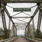The walkway onto Spencer Island on Monday, Aug. 28, 2023 in Everett, Washington. (Olivia Vanni / The Herald)