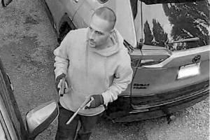 Security footage taken around 6:50 a.m. of Gilbert Escamilla outside of the Lynnwood-area home that he later allegedly broke into and shot three people, killing one. (Photo provided by Snohomish County Prosecuting Attorney's Office)
