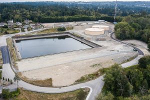The Rucker Hill Reservoir on Thursday, Sept. 7, 2023 in Everett, Washington. (Olivia Vanni / The Herald)