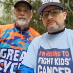 Jay Hix Jones (left) and Josh Estes are fathers of daughters who fought cancer and the hosts of the After Dads podcast.