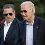 President Joe Biden and his son Hunter Biden arrive at Fort McNair, June 25, in Washington, D.C. (Andrew Harnik / Associated Press file)