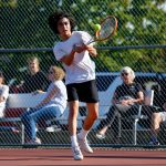 Edmonds-Woodways Nalu Akiona returns the ball against Snohomish on Wednesday, Sept. 13, 2023, at Snohomish High School in Snohomish, Washington. (Ryan Berry / The Herald)