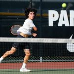 Edmonds-Woodways Nalu Akiona returns the ball against Snohomish on Wednesday, Sept. 13, 2023, at Snohomish High School in Snohomish, Washington. (Ryan Berry / The Herald)