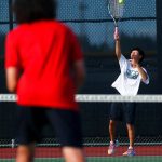 Snohomish and Edmonds-Woodway doubles teams go head-to-head on Wednesday, Sept. 13, 2023, at Snohomish High School in Snohomish, Washington. (Ryan Berry / The Herald)