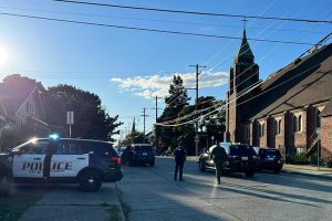 Everett police on patrol heard gunshots near 26th Street and Lombard Avenue and closed off multiple roads as they investigated on Wednesday, Sept. 20, 2023. (Everett Police Department)
