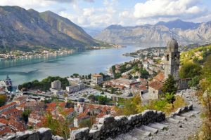 Kotor's zigzagging town wall rewards climbers with a spectacular view. (Cameron Hewitt / Rick Steves' Europe)