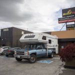 The exterior of a Buzz Inn restaurant in Everett, Washington on Monday, July 24, 2023. (Annie Barker / The Herald)