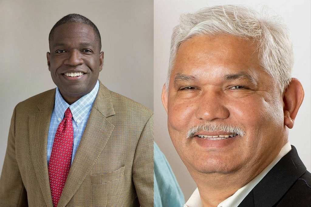 Mike Dixon, left, and Riaz Khan