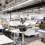 Inside the Kaas Tailored facility on Tuesday, Oct. 10, 2023 in Mukilteo, Washington. (Olivia Vanni / The Herald)