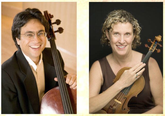 Featured musicians at the Everett Philharmonic Orchestras Oct. 7 performance are John Michel, cello, and Carrie Rehkopf Michel, violin. (Photo provided by Everett Philharmonic)