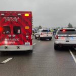 A suspected hit and run crash Wednesday morning left a pedestrian dead on I-5 north near Marysville. (Washington State Patrol)