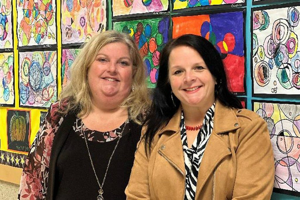 Everett High School art educators Tami Coffman, left, and Andrea Aguilera. (Photo provided)