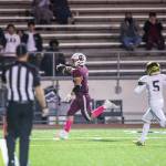 Cascades Zach Lopez runs the ball into the end zone for a touchdown during the game against Everett on Friday, Oct. 6, 2023 in Everett, Washington. (Olivia Vanni / The Herald)