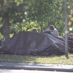 Hailey Hoffman / Cascadia Daily News
Tents occupied by unhoused people alongside Dupont Street in Bellingham.