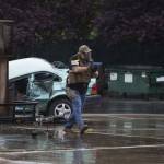 Andrew Sunagel acts as the active shooter during a mass casualty training on Wednesday, Oct. 11, 2023 in Snohomish, Washington. (Olivia Vanni / The Herald)