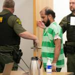 Vijayanarayana Dharman appears in court for sentencing Wednesday, Oct. 11, 2023, at Snohomish County Superior Court in Everett, Washington. (Ryan Berry / The Herald)