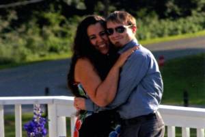 Cheyenna Costello (left) and Sean Costello (right) embrace in a photo submitted with the lawsuit filed on October 12, 2023. Cheyenna Costello was a "vibrant, much-loved, 41-year-old mother of three." Courtesy of Sean Costello