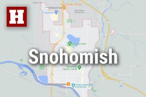 Logo for news use featuring the municipality of Snohomish in Snohomish County, Washington. 220118