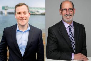 Mike Nelson, left, and Mike Rosen