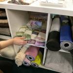 Socks, blankets, yoga mats and more are available at East West Books & Gifts on Friday, Oct. 27, 2023, in Edmonds, Washington. (Ryan Berry / The Herald)