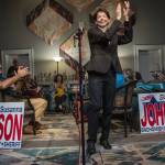 Susanna Johnson delivers preliminary election results stating she is in the lead for the Snohomish County Sheriff 2023 election at 230 Ave B. in Snohomish, Washington on Tuesday, Nov. 7, 2023. (Annie Barker / The Herald)