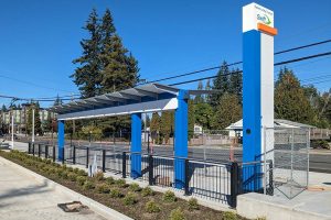 The future Swift Orange Line station located at Edmonds College Transit Center. (Community Transit)