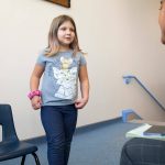Madison heads back to class after an interview with the Herald on Monday, Nov. 20, 2023, at Jackson Elementary School in Everett, Washington. (Ryan Berry / The Herald)