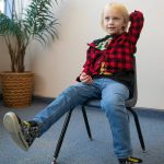 Atlas ponders a question during an interview with the Herald on Monday, Nov. 20, 2023, at Jackson Elementary School in Everett, Washington. (Ryan Berry / The Herald)