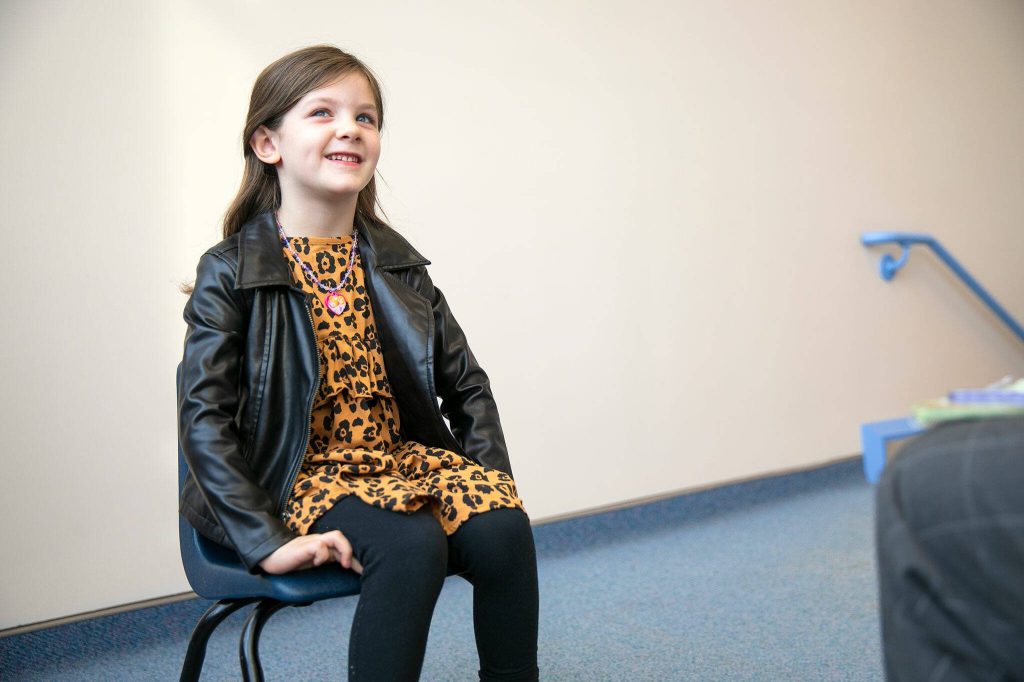 Berkeley answers questions during an interview with the Herald on Monday, Nov. 20, 2023, at Jackson Elementary School in Everett, Washington. (Ryan Berry / The Herald)