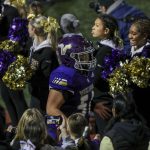 Lake Stevens players and fans celebrate during a game between Lake Stevens and Kennedy Catholic at Lake Stevens High School in Lake Stevens, Washington on Friday, Nov. 17, 2023. Lake Stevens won, 44-21. (Annie Barker / The Herald)