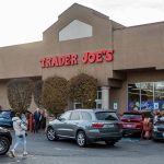 Trader Joe’s customers walk in and out of the store on Monday, Nov. 20, 2023 in Everett, Washington. (Olivia Vanni / The Herald)