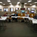 The county canvassing board certifies election results at the Snohomish County Auditors Office in Everett, Washington on Tuesday, Nov. 28, 2023. (Annie Barker / The Herald)