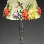 Puffy painted shades mean Pairpoint lamps can bring beauty to a room even when theyre turned off.