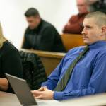 Shayne Baker appears in court during a sentencing hearing Friday, Dec. 8, 2023, at Snohomish County Superior Court in Everett, Washington. (Ryan Berry / The Herald)