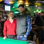 Owners Britana and Cole Uppinghouse stand inside their new bar, Coles Tavern in Mukilteo. The couple, originally from Shoreline, have years of experience in the service industry. (Ryan Berry / The Herald)