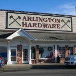 Arlington Hardware is pictured on Saturday, Dec. 16, 2023, in downtown Arlington, Washington. (Ryan Berry / The Herald)