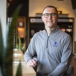 Compass Health Chief Advancement Officer Tom Kozaczynski outside of the Broadway construction site of Compass Healths new mental health facility on Wednesday, Nov. 29, 2023 in Everett, Washington. (Olivia Vanni / The Herald)