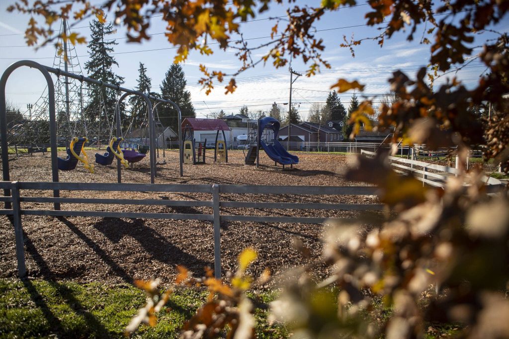 Henry Jackson Park in Everett, Washington on Tuesday, Nov. 28, 2023. (Annie Barker / The Herald)