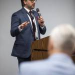 County Health Officer Dr. James Lewis speaks at a press conference held in celebration of the STI clinic opening on Friday, Dec. 1, 2023 in Everett, Washington. (Olivia Vanni / The Herald)