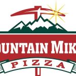 The logo for Mountain Mikes Pizza features three mountain peaks and a pickaxe. (Mountain Mikes Pizza)